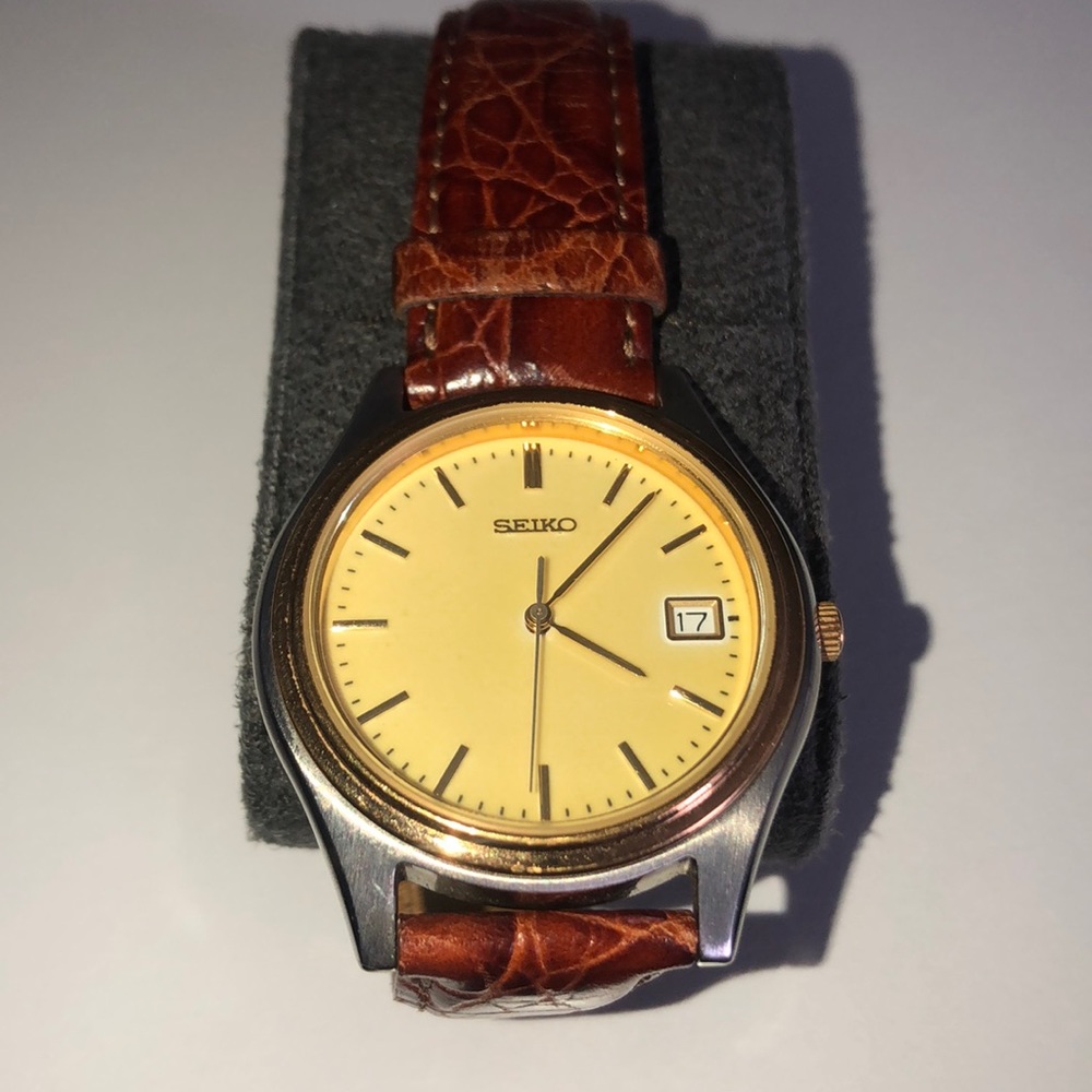 Seiko Brown Leather Watch